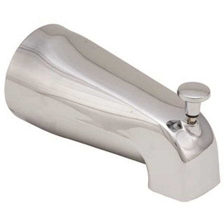 PROPLUS 3/4 or 1/2 FIP Bathtub Spout W/ Front Diverter, Chrome 556487